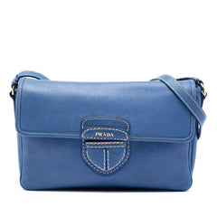 Prada City Calf Pattina Crossbody