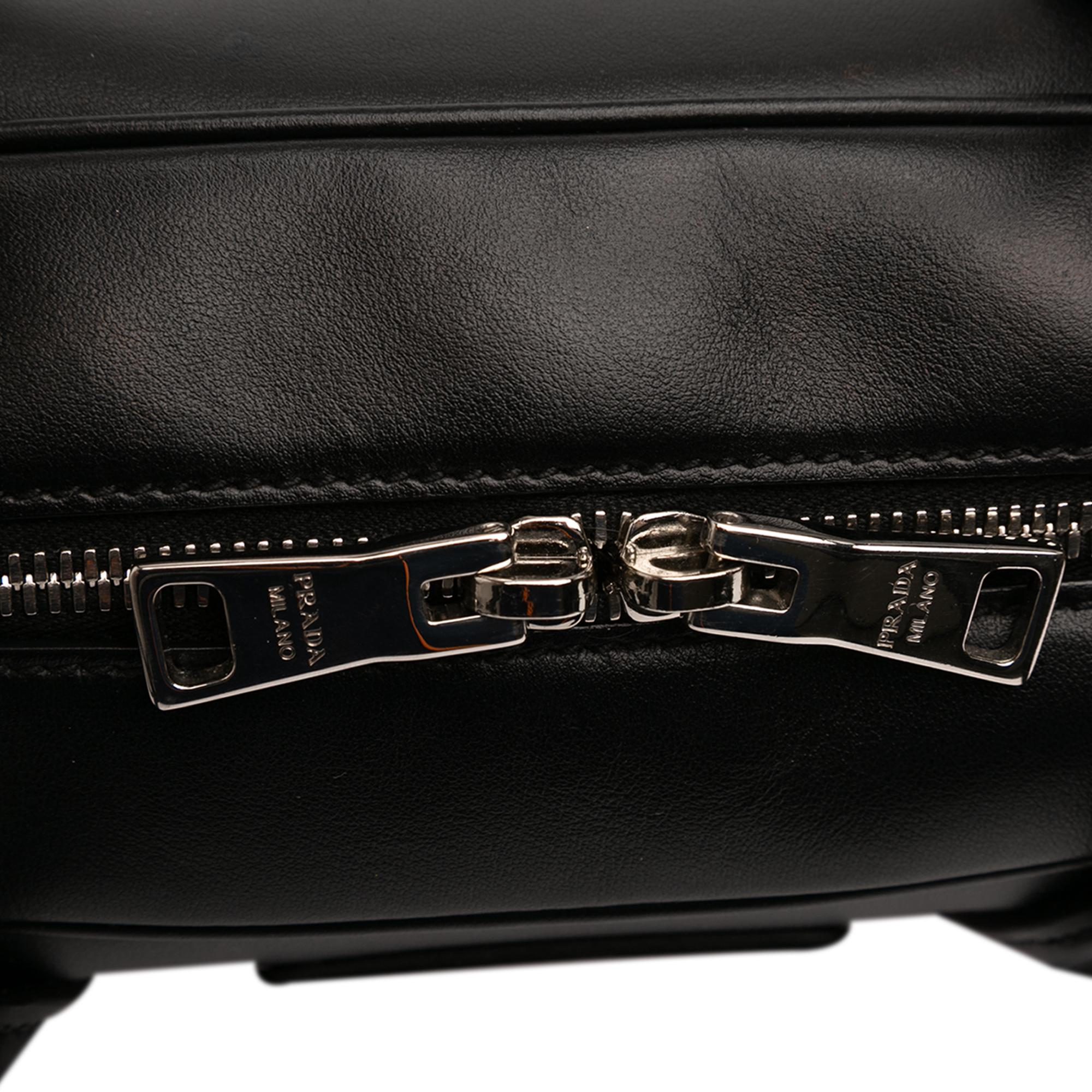 Prada City Calf Racing Satchel