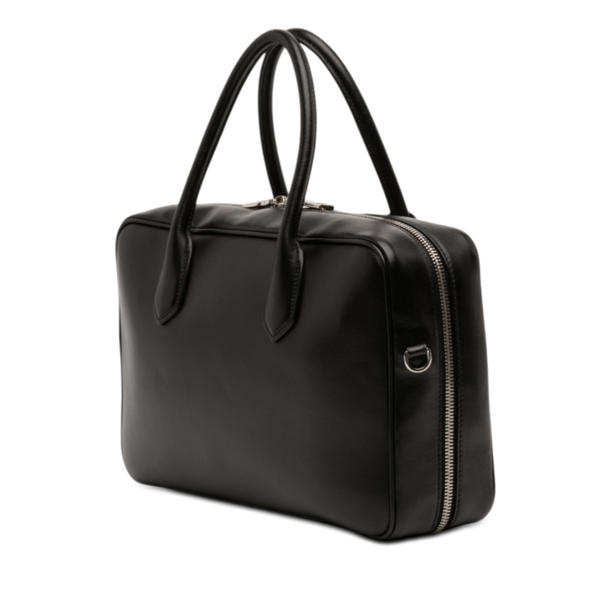 Prada City Calf Racing Satchel