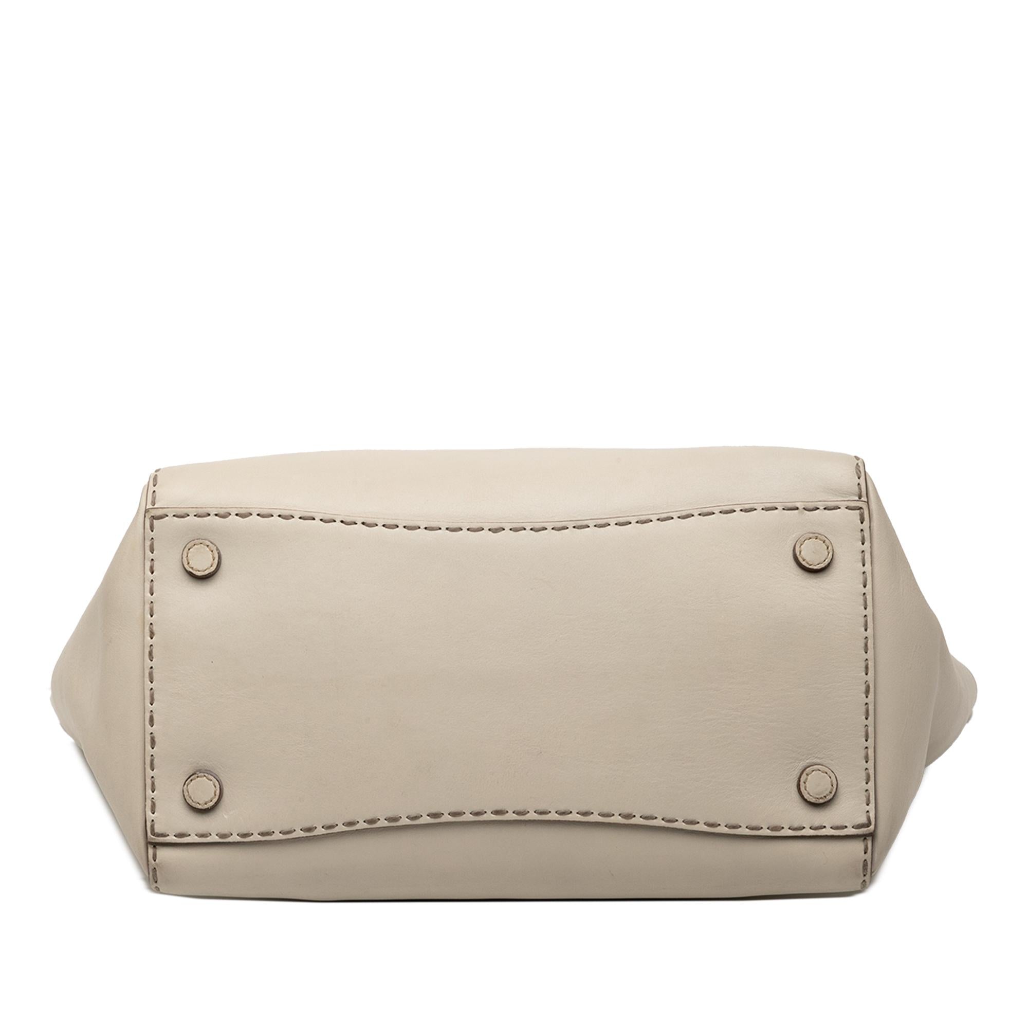 Prada City Calf Stitched Twin Pocket Satchel