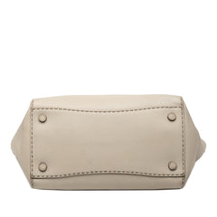 Prada City Calf Stitched Twin Pocket Satchel