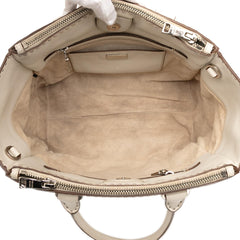 Prada City Calf Stitched Twin Pocket Satchel