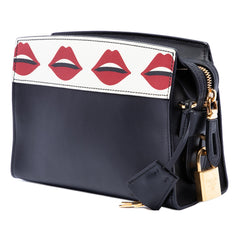 Prada City Calf and Saffiano Lip Print Esplanade Crossbody