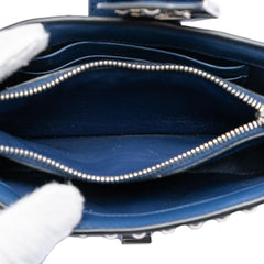 Prada City Calfskin Studded Elektra Turn Lock Clutch
