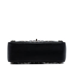 Prada City Calfskin Studded Elektra Turn Lock Clutch
