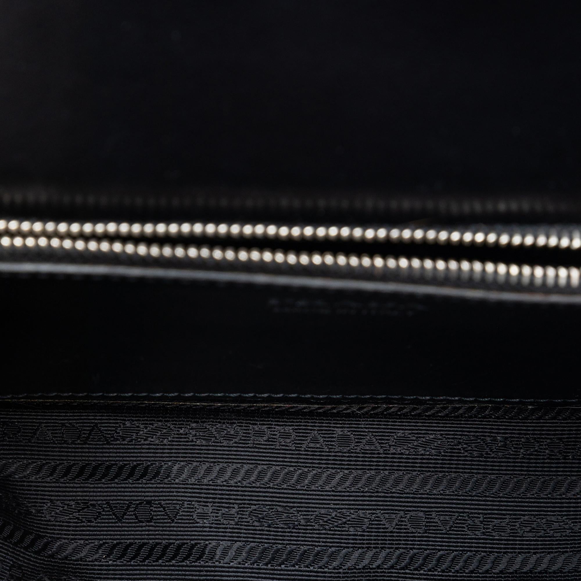 Prada City Calfskin and Saffiano Studded Elektra Crossbody