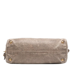 Prada Craquele Leather Shoulder Bag
