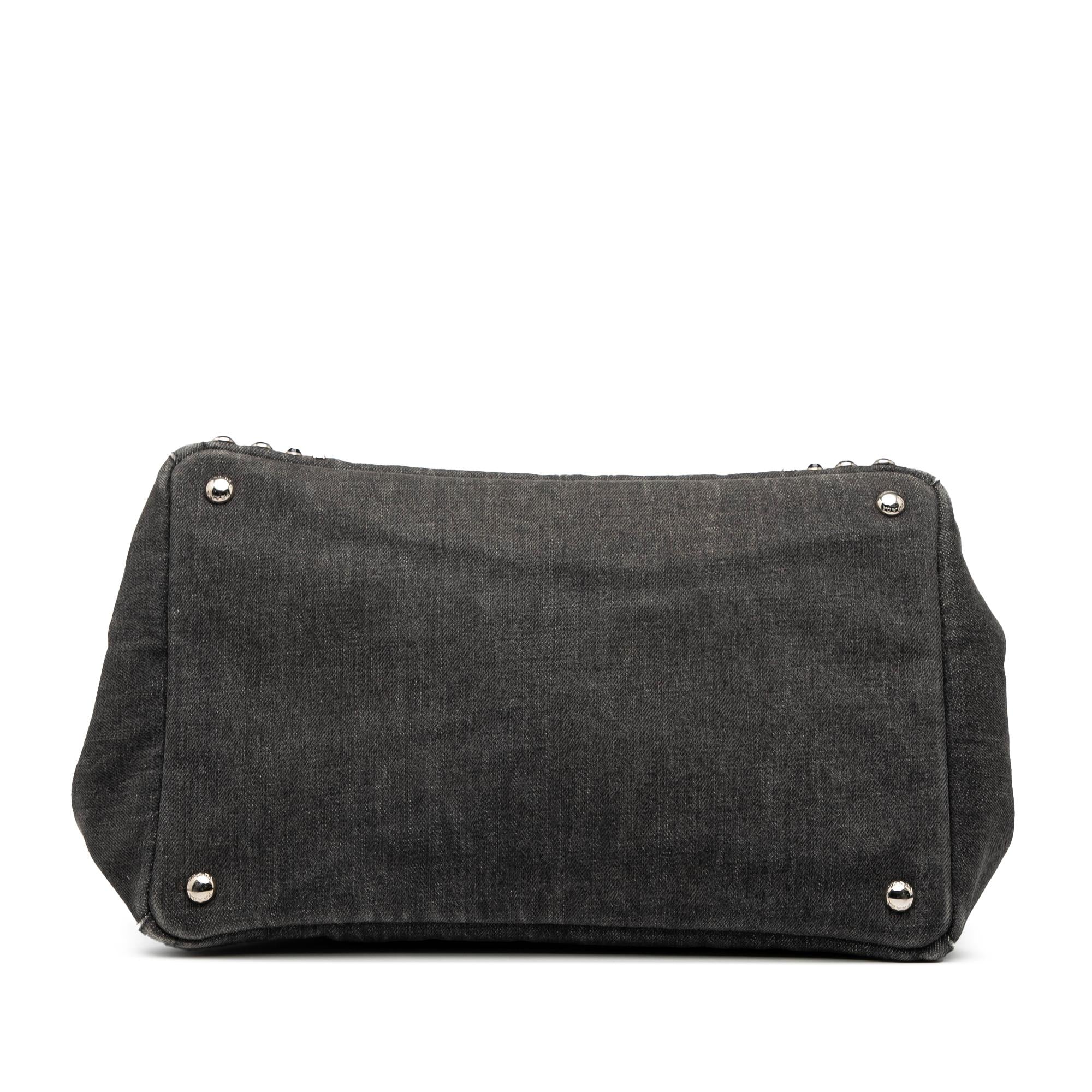 Prada Denim Canapa Bijoux Satchel