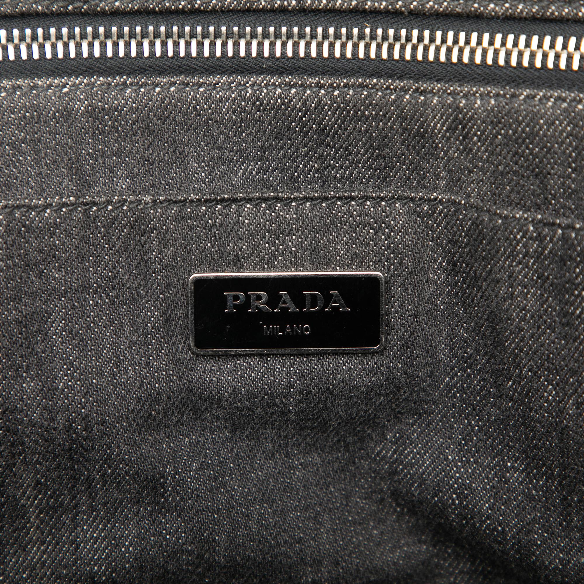 Prada Denim Canapa Bijoux Satchel