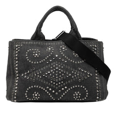 Prada Denim Canapa Bijoux Satchel