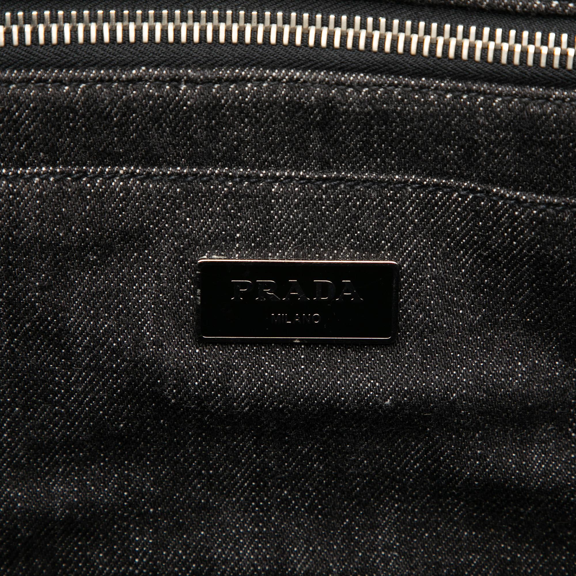 Prada Denim Canapa Bijoux Satchel