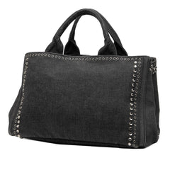 Prada Denim Canapa Bijoux Satchel
