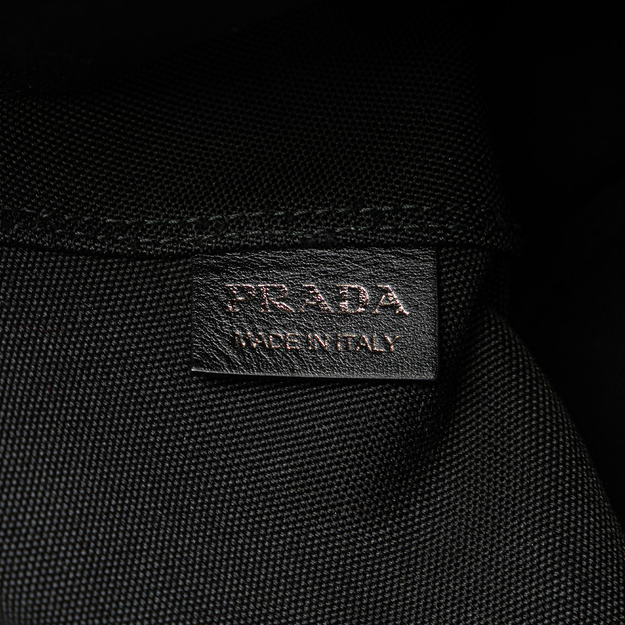 Prada Denim Logo Satchel