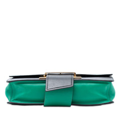 Prada Floral Printed Leather Plex Ribbon Crossbody