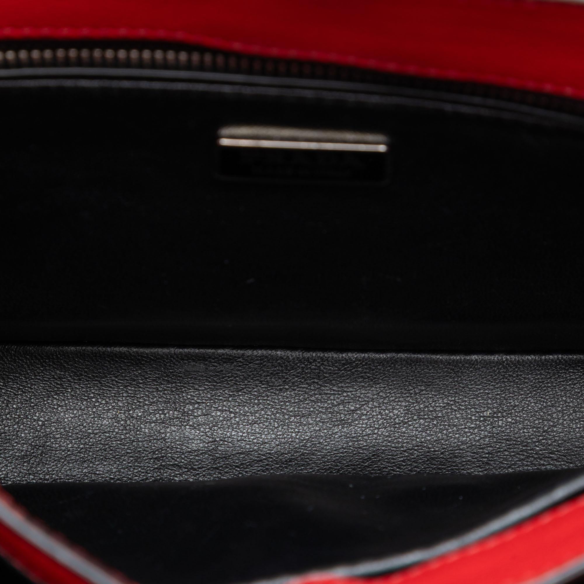 Prada Glace Calf Arcade Crossbody