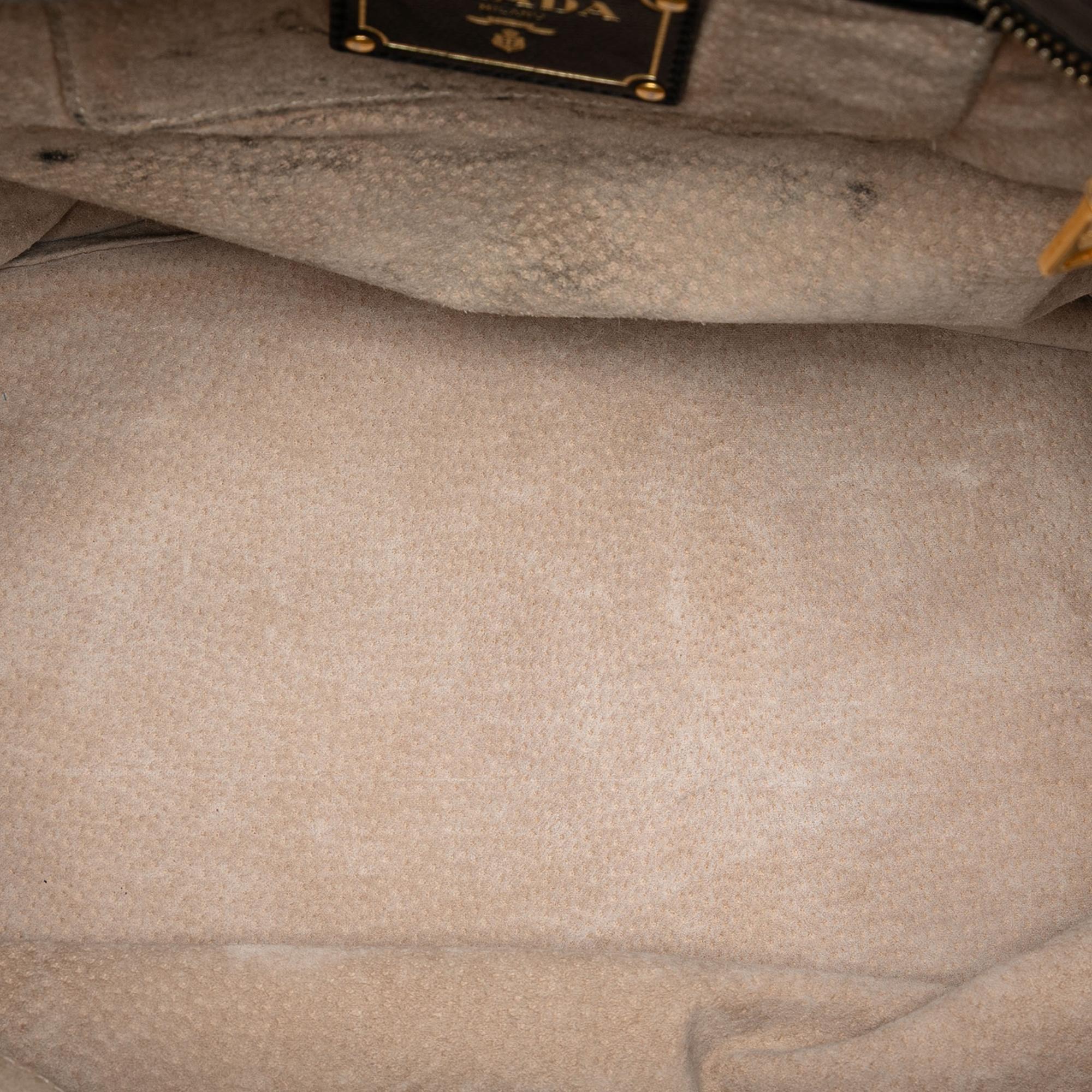 Prada Glace Calf Open Convertible Tote