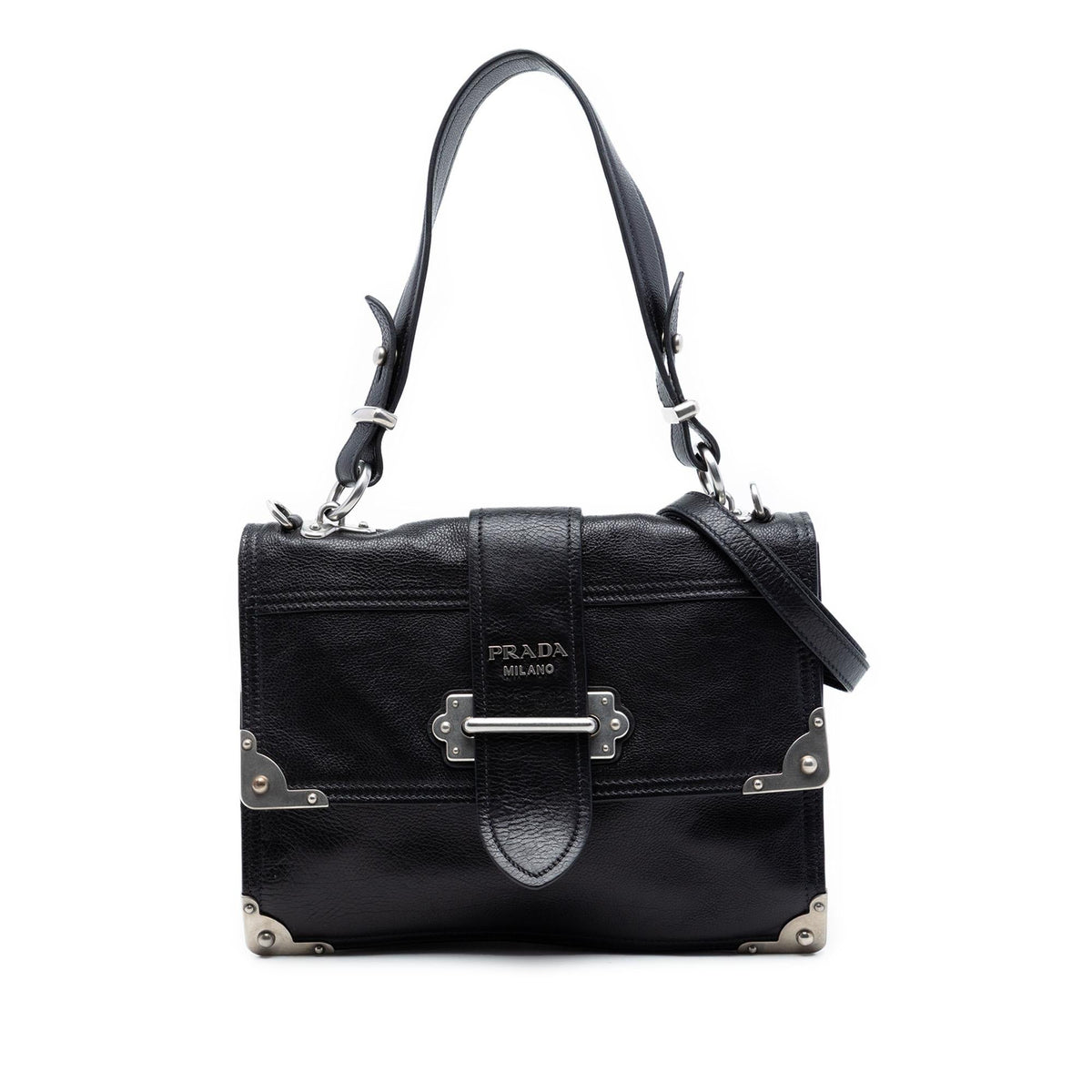 Prada Glace Calf Soft Cahier Satchel