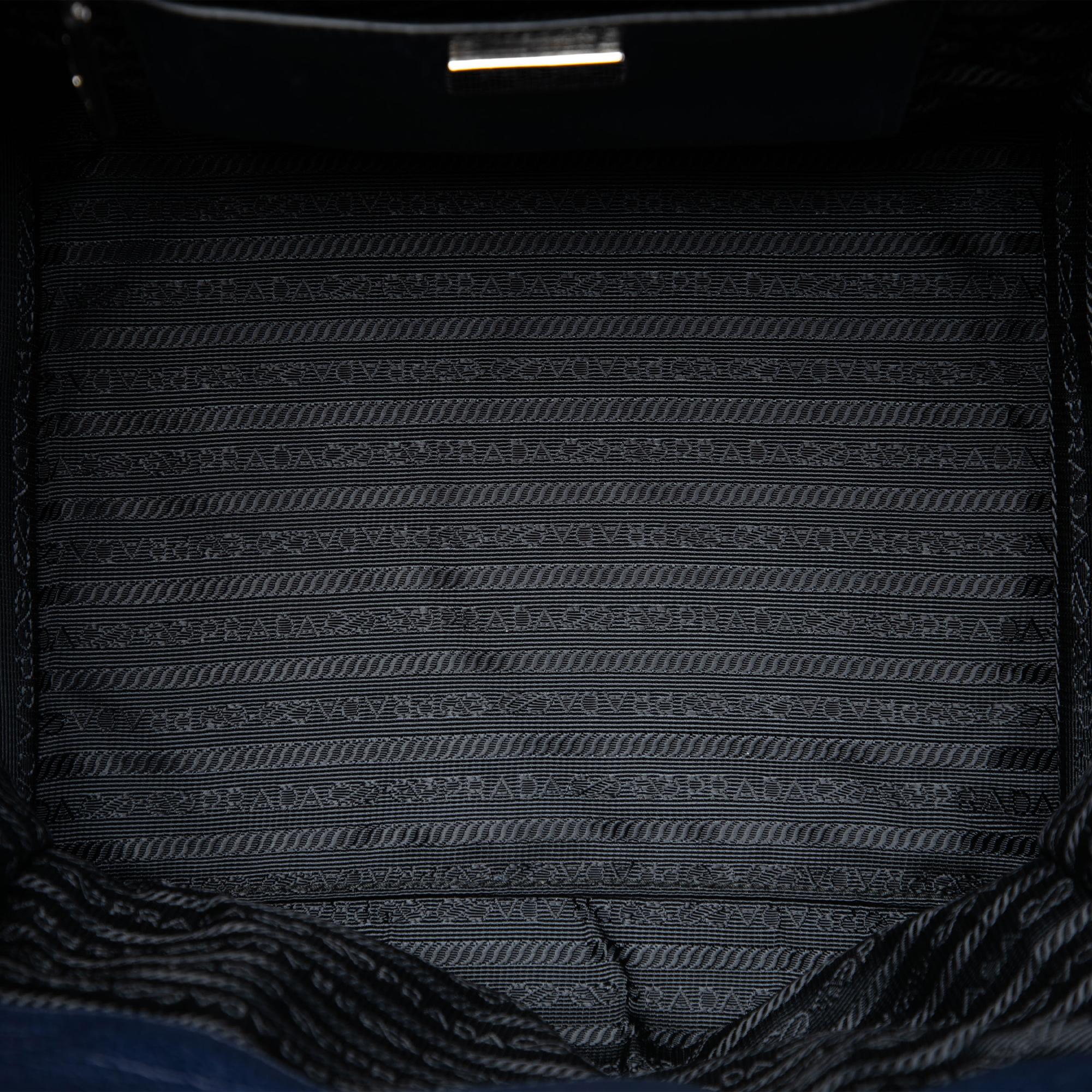 Prada Glace Calf Sound Lock Satchel