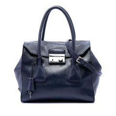 Prada Glace Calf Sound Lock Satchel