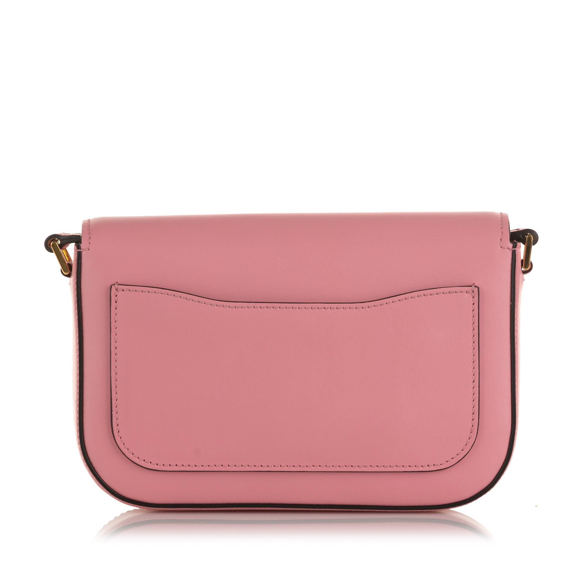 Prada Glace Calf Studded Etiquette Crossbody
