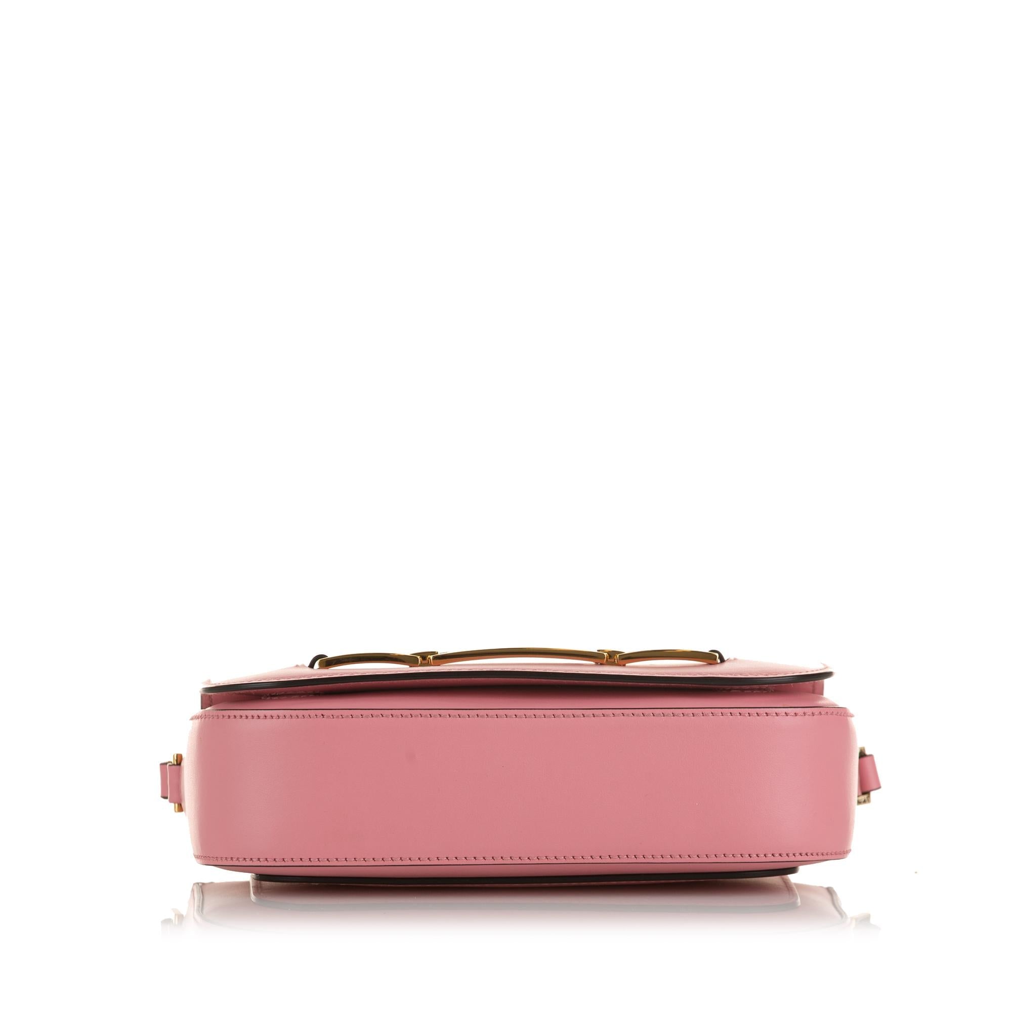 Prada Glace Calf Studded Etiquette Crossbody