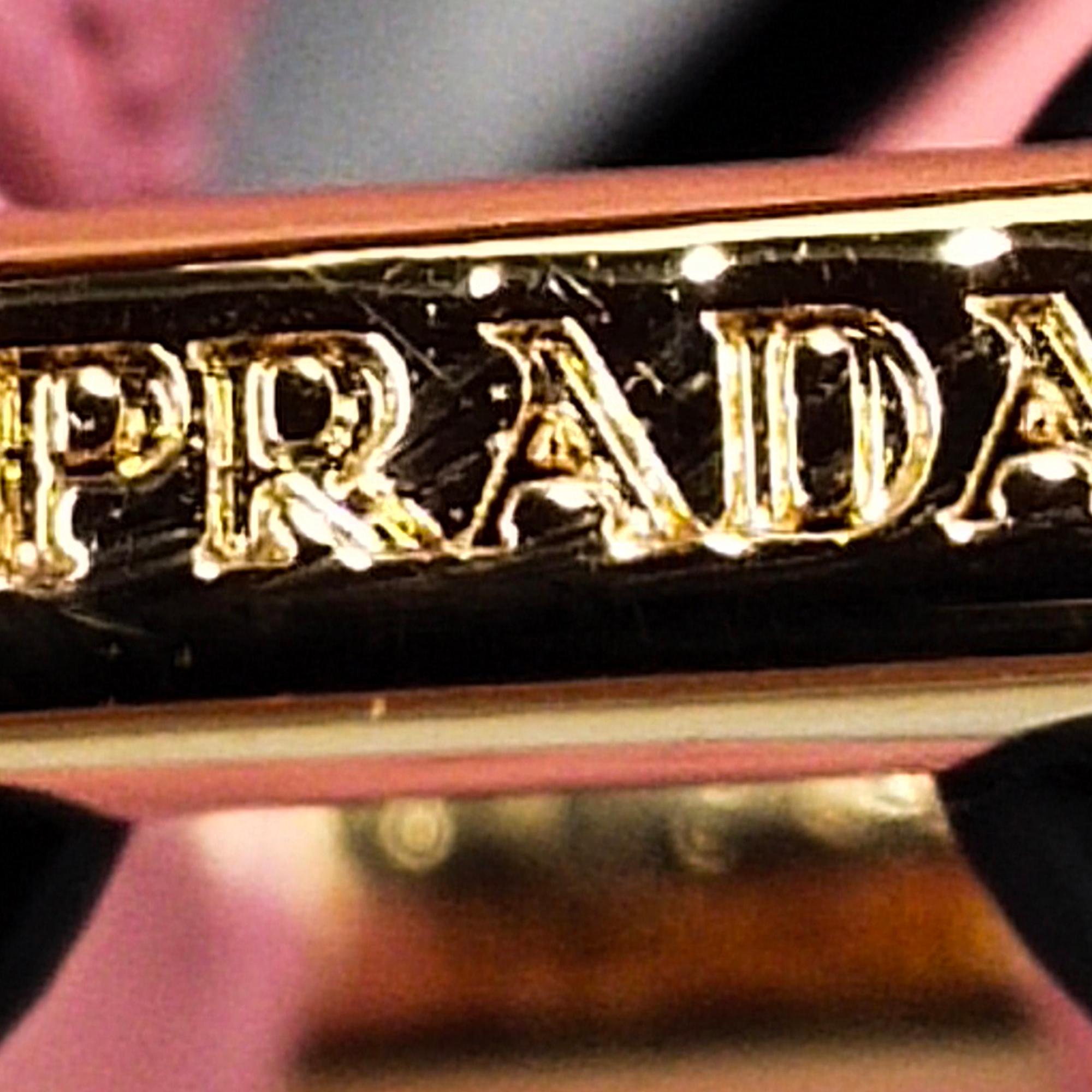 Prada Glace Calf Studded Etiquette Crossbody