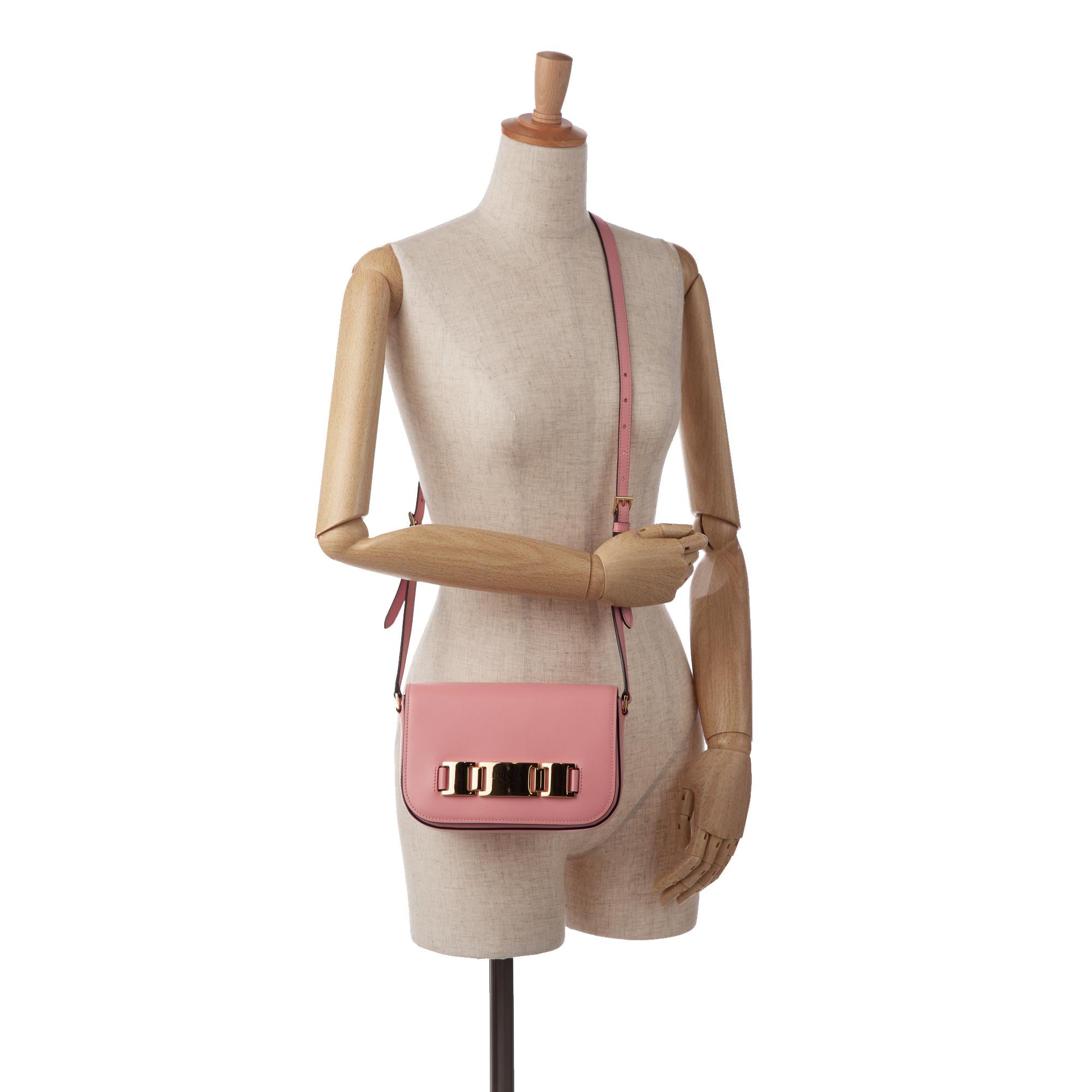 Prada Glace Calf Studded Etiquette Crossbody