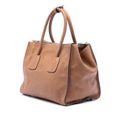 Prada Glace Calf Twin Pocket Double Handle Satchel