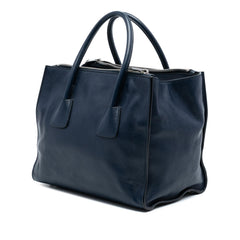 Prada Glace Calf Twin Pocket Double Handle Satchel