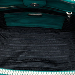 Prada Glace Calf Twin Pocket Double Handle Satchel