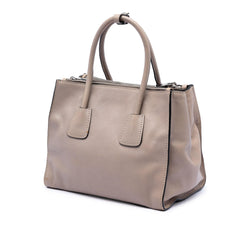 Prada Glace Calf Twin Pocket Double Handle Satchel