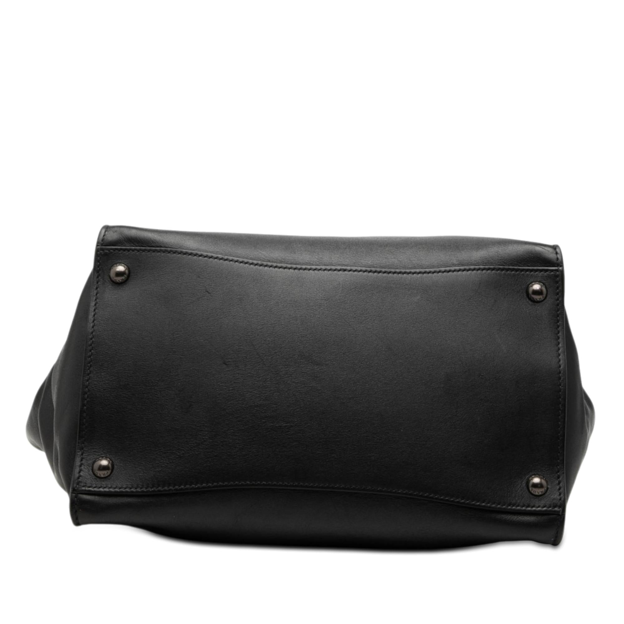 Prada Glace Calf Twin Pocket Double Handle Satchel