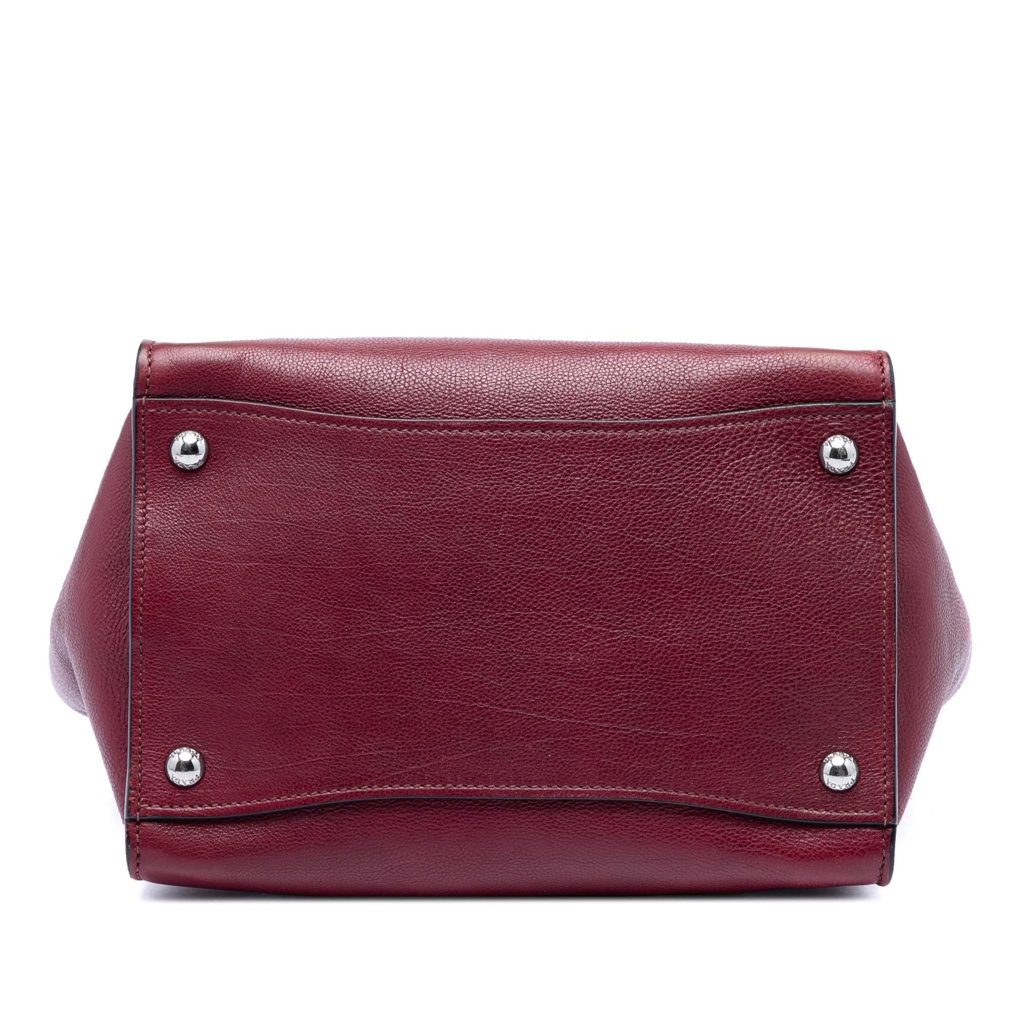 Prada Glace Calf Twin Pocket Satchel