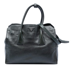 Prada Glace Calf Zip Satchel