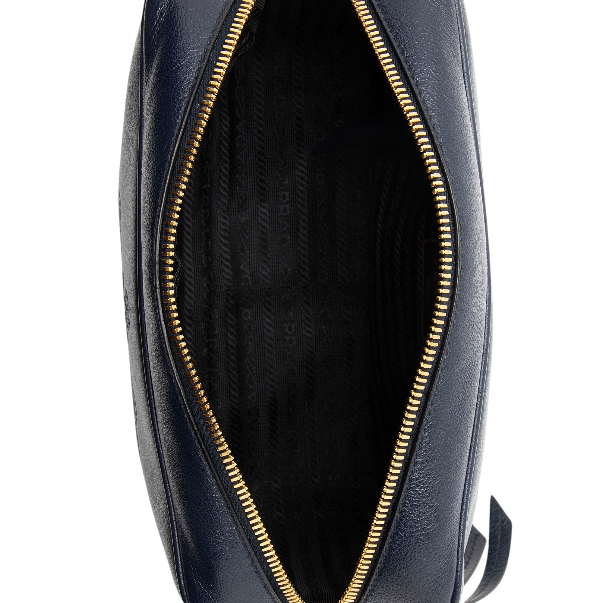Prada Glace Calfskin Embossed Logo Camera Bag