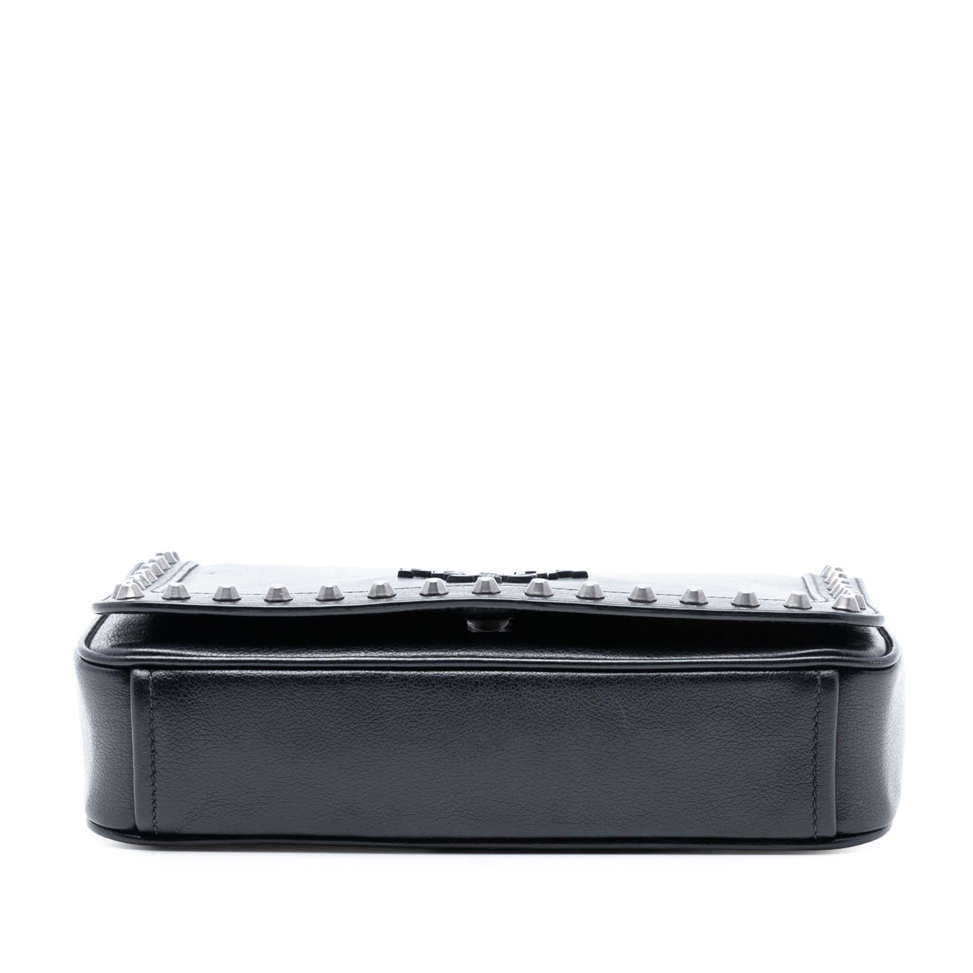 Prada Glace Calfskin Studded Crossbody