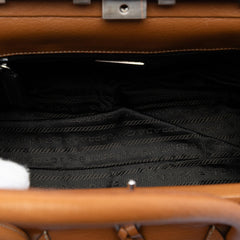Prada Goatskin Madras Cerniera Handbag