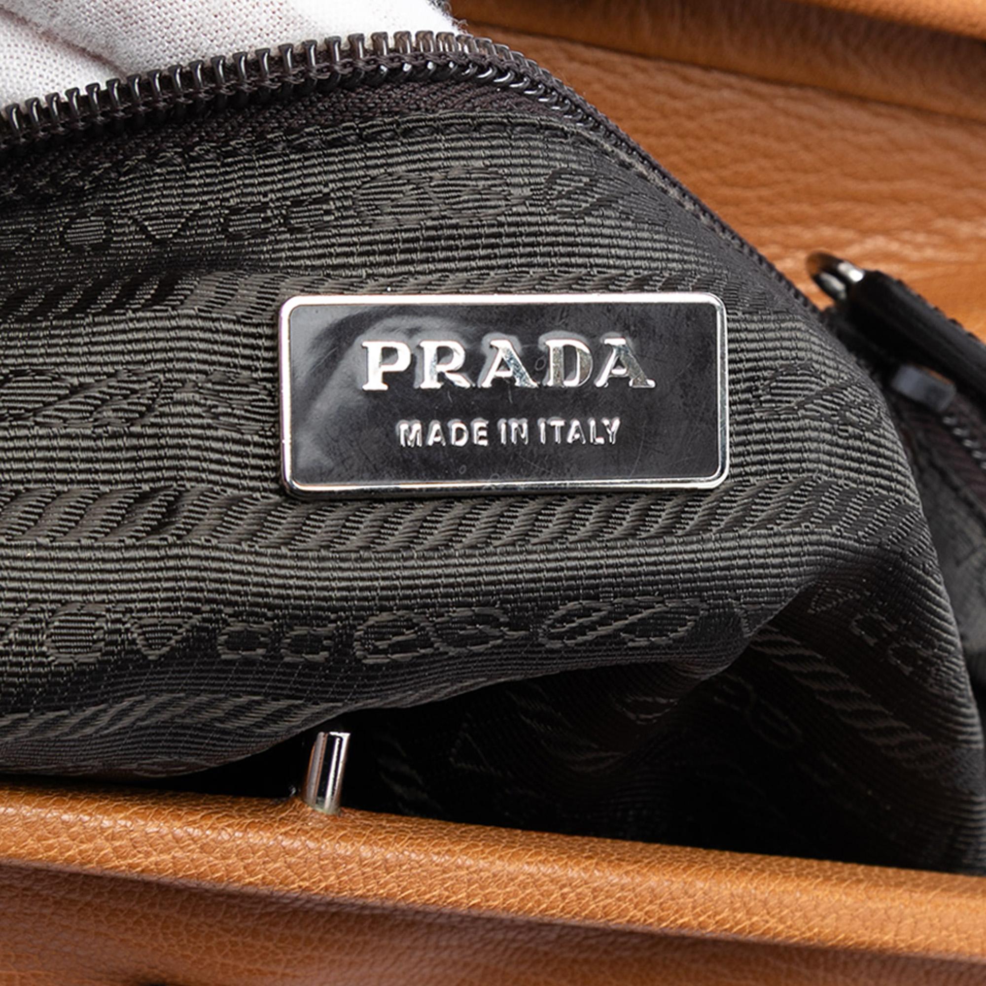 Prada Goatskin Madras Cerniera Handbag