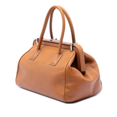 Prada Goatskin Madras Cerniera Handbag