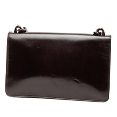 Prada Goatskin Madras Swing Chain Shoulder Bag