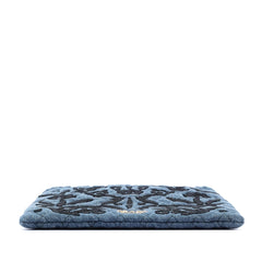 Prada Impuntu  Denim Embroidered Drawstring Pouch