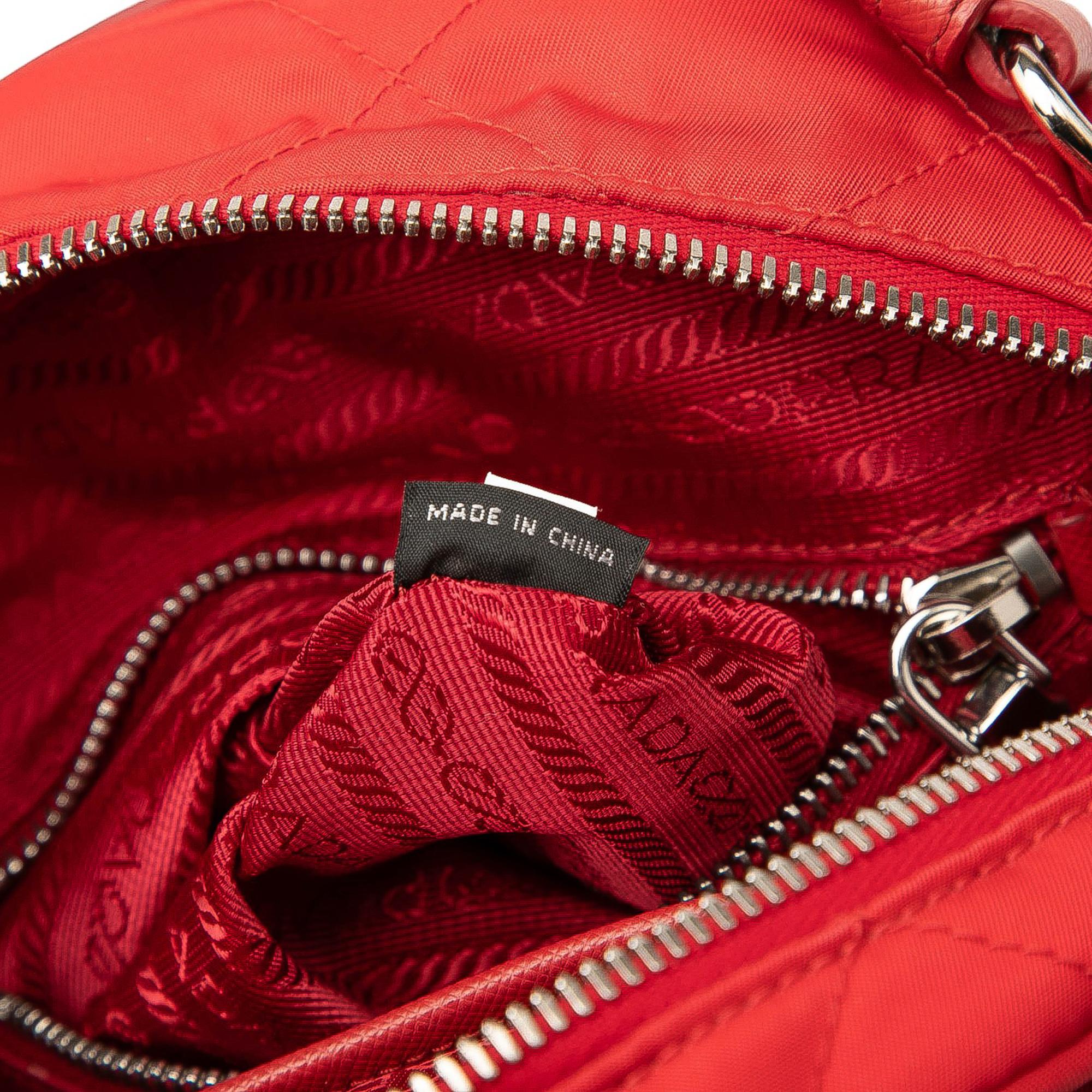 Prada Impuntu Tessuto Backpack