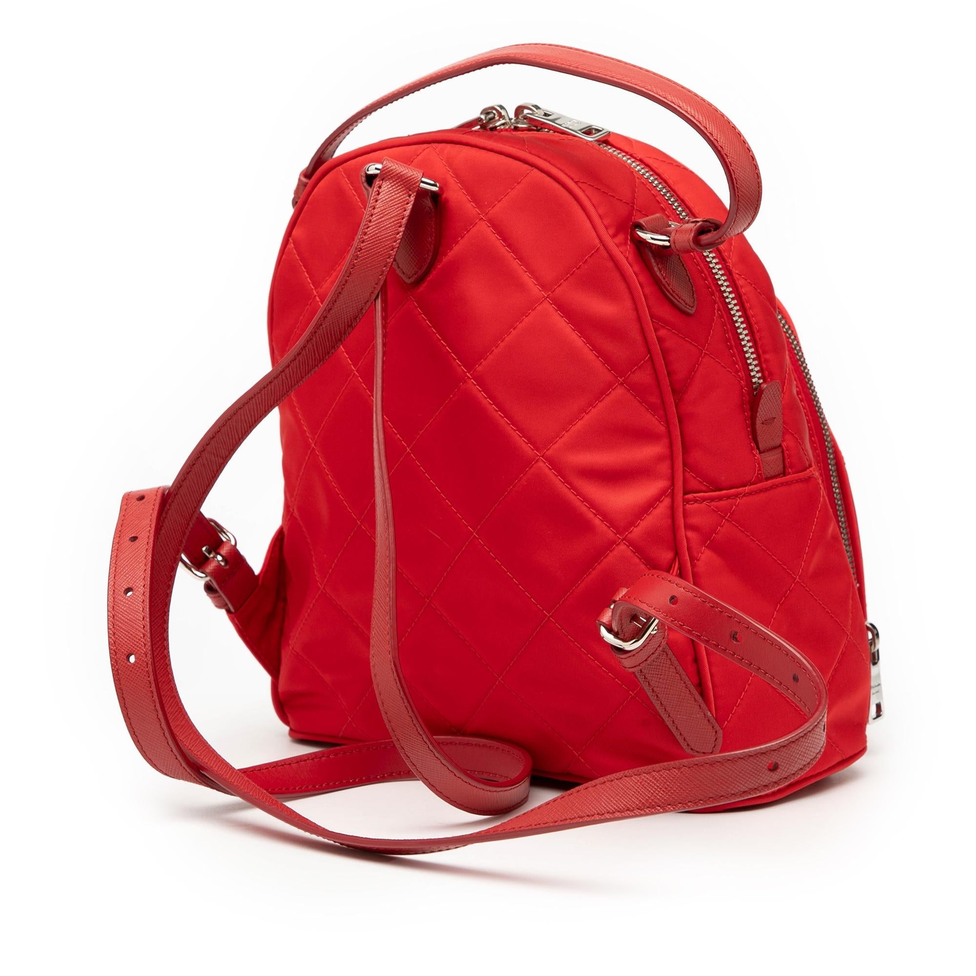 Prada Impuntu Tessuto Backpack