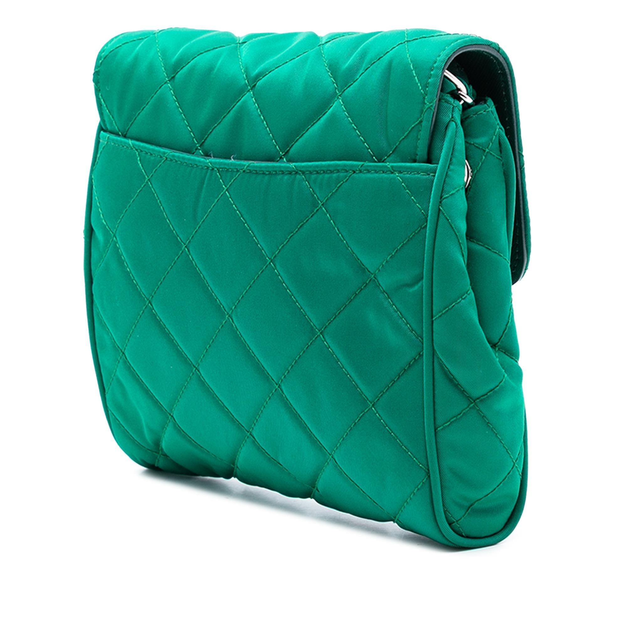 Prada Impuntu Tessuto Chain Crossbody