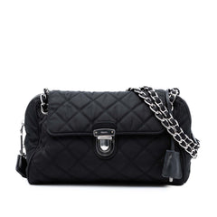 Prada Impuntu Tessuto Chain Flap Crossbody