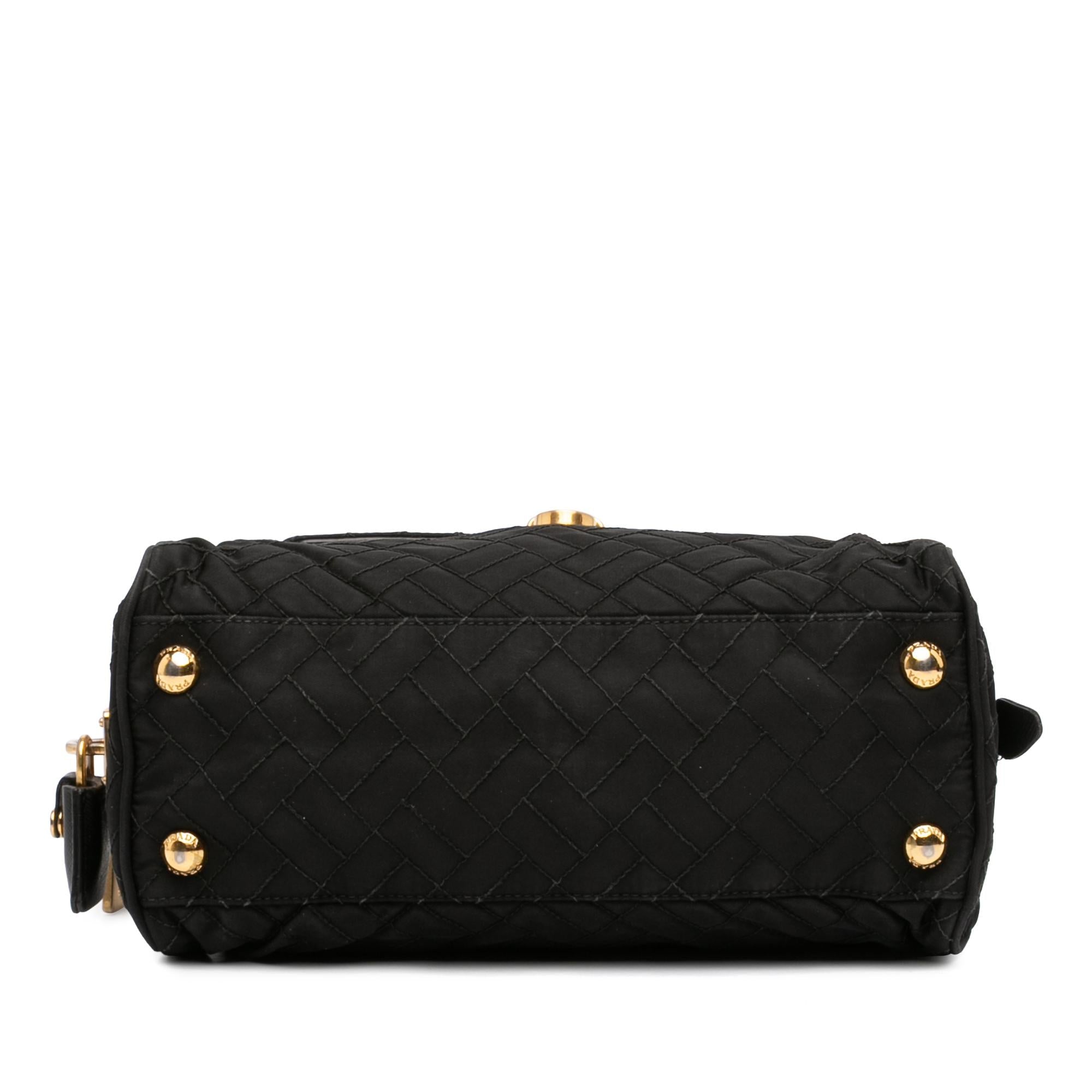 Prada Impuntu Tessuto Chain Flap Shoulder Bag