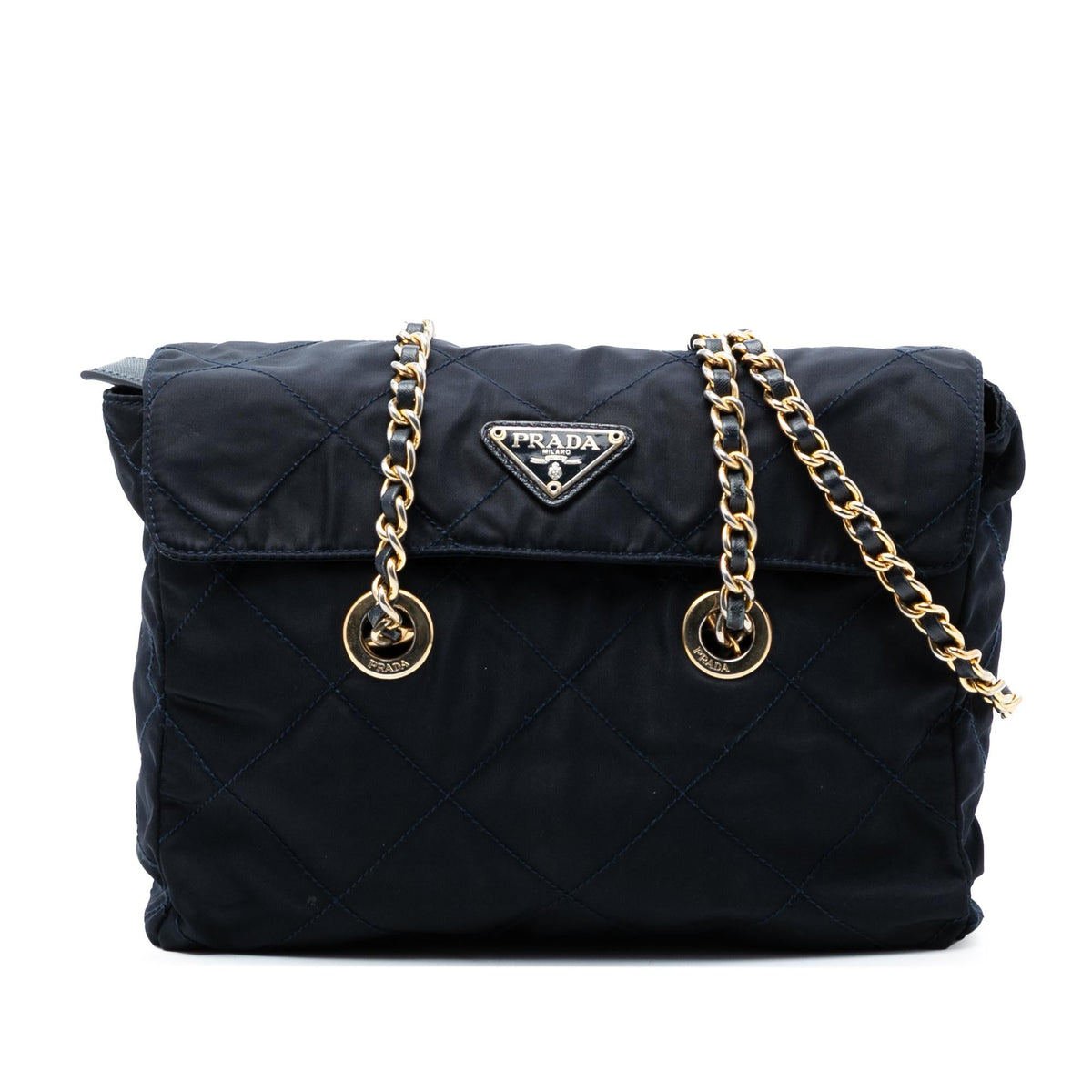 Prada Impuntu Tessuto Chain Shoulder Bag