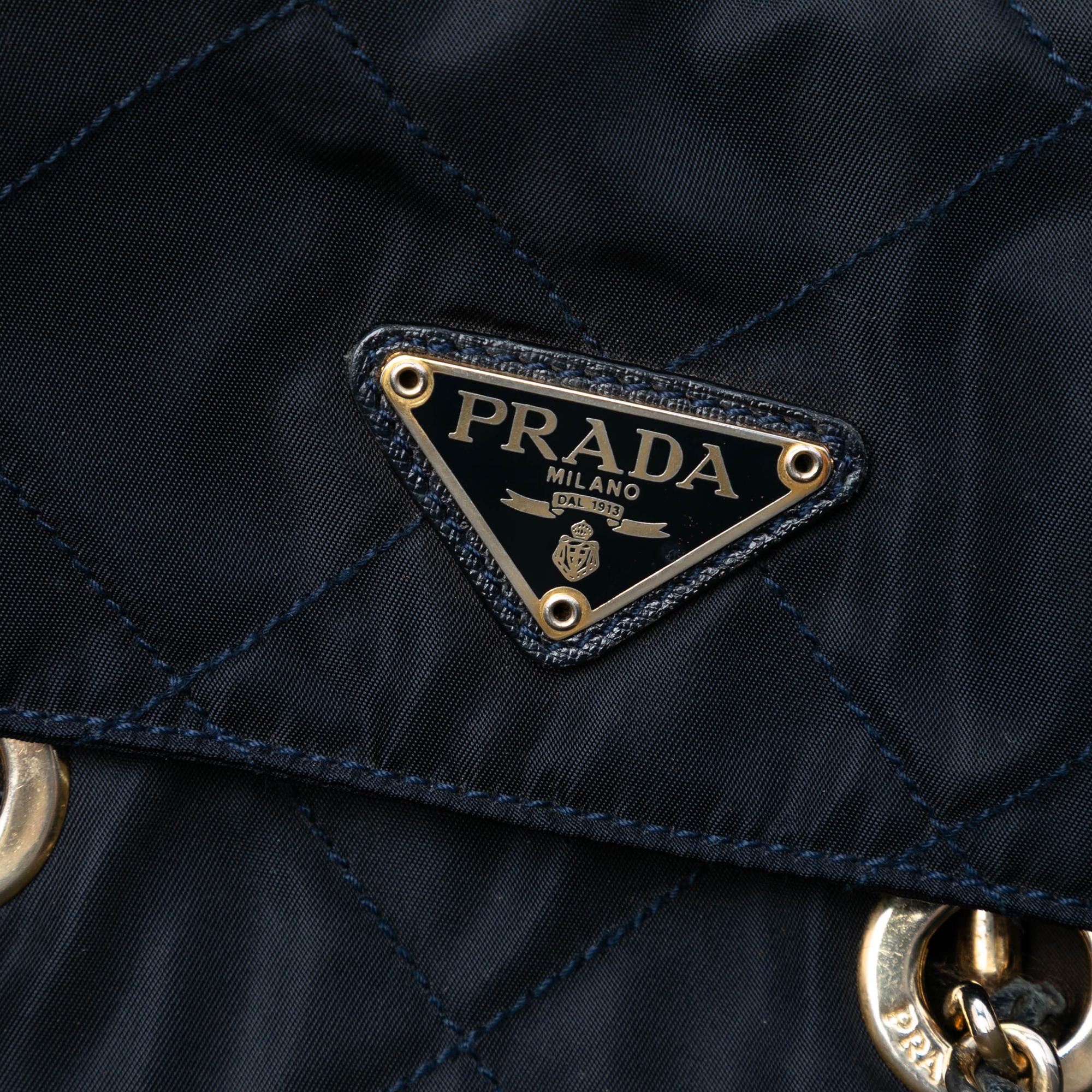 Prada Impuntu Tessuto Chain Shoulder Bag