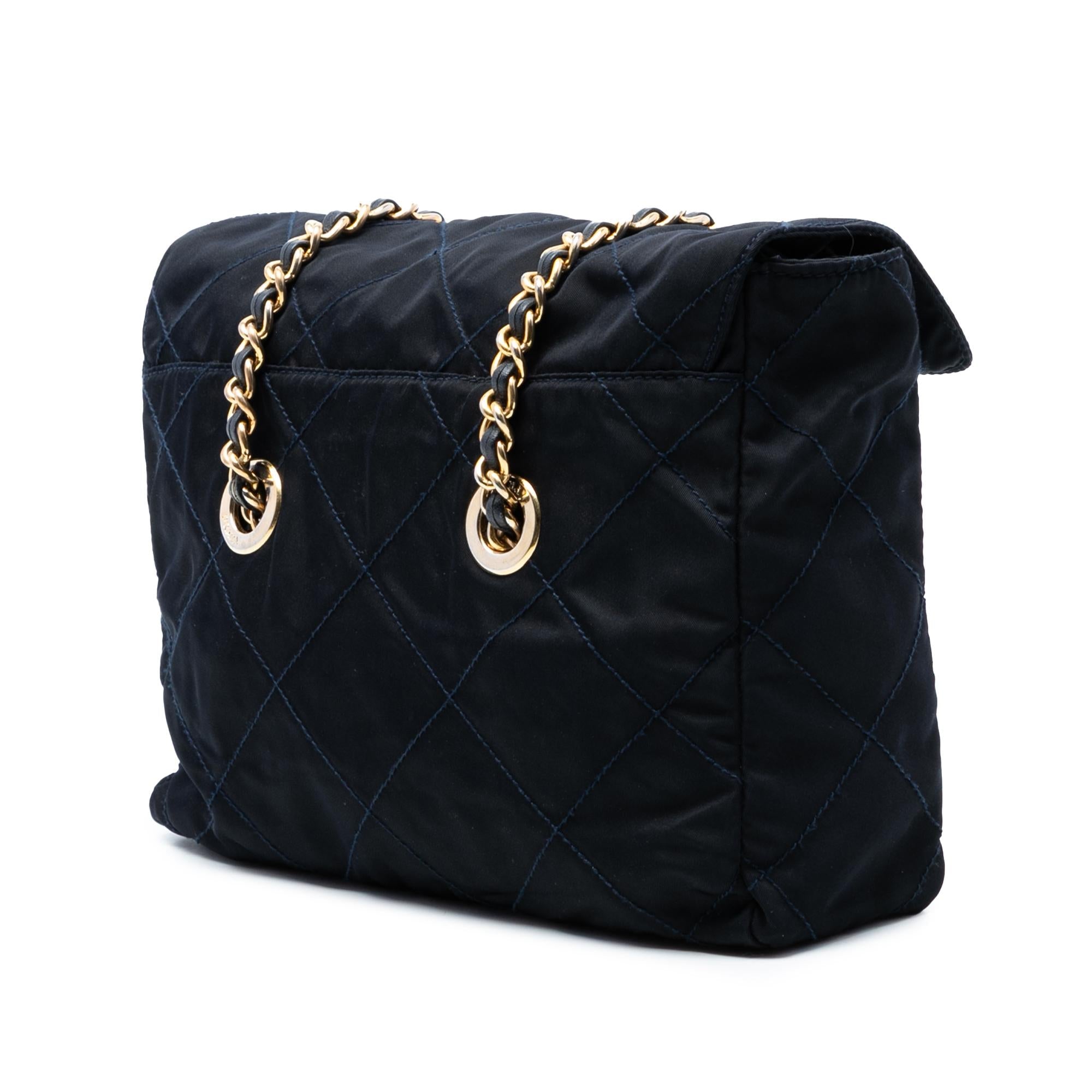 Prada Impuntu Tessuto Chain Shoulder Bag