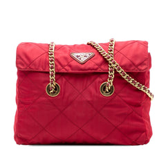Prada Impuntu Tessuto Chain Shoulder Bag